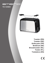 Emerio Toaster "TO-123924", Doppelschlitz, Edelstahl, 750 Watt Bedienungsanleitung