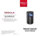 Anker D4111 Nebula Capsule Projector Bedienungsanleitung