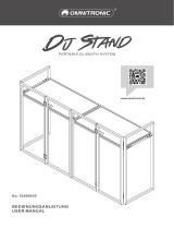 Omnitronic 32000035 DJ Stand Portable DJ Booth System Benutzerhandbuch