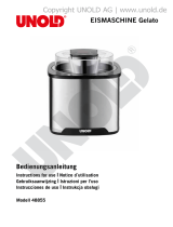Unold Eismaschine Gelato 1,5 Liter Inhalt, Edelstahl Bedienungsanleitung