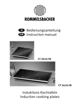 Rommelsbacher Glaskeramik Einzelkochtafel CT 2010/IN Induktion Bedienungsanleitung