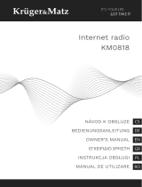 Kruger Matz KM 818 Internet Radio Bedienungsanleitung
