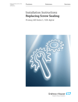 Endres+Hauser EA Replacing Screw Sealing Mounting Instruction