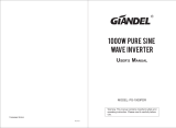 Giandel PS-1000PDR 1000W Pure Sine Wave Inverter Benutzerhandbuch