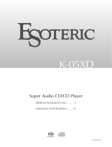 Esoteric K-05XD Bedienungsanleitung