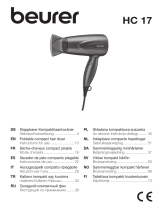 Beurer HC 17 Foldable Compact Hair Dryer Benutzerhandbuch