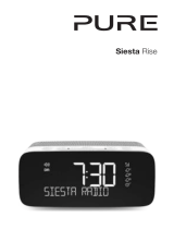 PURE 1852598 Siesta Rise Radio Alarm Clock FM Bluetooth Benutzerhandbuch