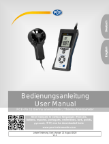PCE instruments PCE-VA 11 Thermo Anemometer Benutzerhandbuch