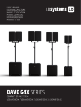 LD systems LD DAVE G4X Series Compact 2.1 PA Loudspeakers System Benutzerhandbuch