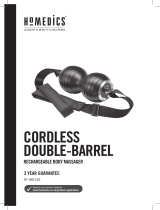 HoMedics SP-180J-EU2 Cordless Double-Barrel Rechargeable Body Massager Benutzerhandbuch