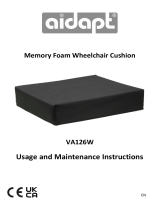 Aidapt VA126W Memory Foam Wheelchair Cushion Benutzerhandbuch