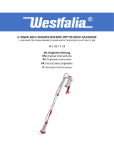 Westfalia Wasserwelten Akku-Regenfasspumpe teleskopierbar, 12 Volt Bedienungsanleitung