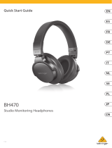 Behringer BH470 Studio Monitoring Headphones Benutzerhandbuch
