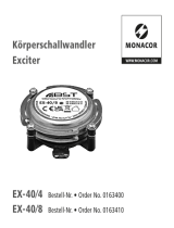 Monacor EX-40/4, EX-40/8 Exciter Benutzerhandbuch