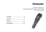 Panasonic ER-FGP82 Tondeuse à cheveux professionnelle Benutzerhandbuch