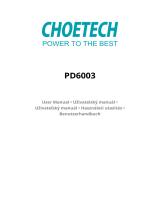 CHOETECH PD6003 Fast USB Type C Charger Benutzerhandbuch