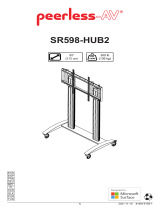 PEERLESS-AV SR598-HUB2 SmartMount Flat Panel Cart Benutzerhandbuch