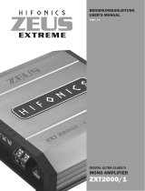Hifonics ZXT2000-1 Digital Ultra Class D Mono Amplifier Benutzerhandbuch