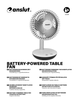 Anslut 022491 Battery Powered Table Fan Benutzerhandbuch