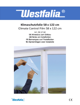 Westfalia 983760 Climate Control Film 58 x 122 cm Bedienungsanleitung