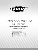 Carson 500501003 Reflex Stick Multi Pro 14 Channel 2.4 GHz FHSS Digital Proportional Radio Control System Benutzerhandbuch