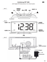Technoline WT 460 LED Digital FM Clock Radio Benutzerhandbuch