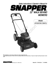 Simplicity MANUAL, OPS, SNAPPER EURO WALK, 22-INCH Benutzerhandbuch