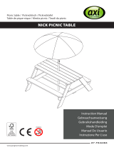 AXI A031.003.01 Nick Picnic Table Benutzerhandbuch