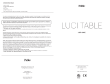 Pablo Luci Portable LED Table Lamp Bedienungsanleitung