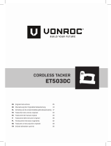 Vonroc ET503DC Cordless Tacker Benutzerhandbuch