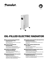 Anslut 014811 Oil Filled Electric Radiator Benutzerhandbuch