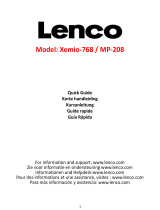 Lenco Xemio-768 MP3-MP4 Player Benutzerhandbuch