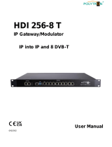 POLYTRON HDI 256-8 T IP modulator/gateway IP into IP and DVB-T Bedienungsanleitung