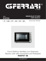 G3FERRARi G10154 ROSTO 58 Electric oven Benutzerhandbuch
