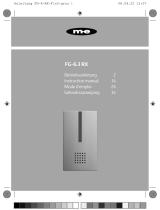 m-e FG-6.3 RX Compact Radio Doorbell Benutzerhandbuch