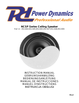 Power Dynamics NCSP Series Ceiling Speaker Benutzerhandbuch