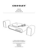 Crosley CR6035B Gig Record Player Benutzerhandbuch