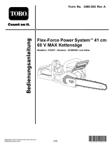 Toro Cordless Battery Chainsaw Flex-Force Power System 60V MAX* 51845T Benutzerhandbuch