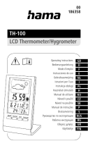 Hama 00186358 TH-100 LCD Thermometer/Hygrometer Benutzerhandbuch