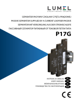 Lumel P17G Passive Separator Supplied Benutzerhandbuch