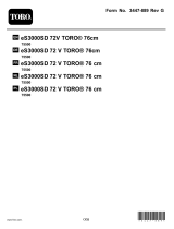 Toro ES3000SD 72v 76cm Benutzerhandbuch