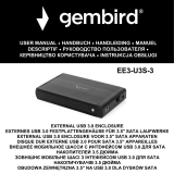 Gembird EE3-U3S-3 External USB 3.0 Enclosure Benutzerhandbuch