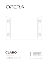 Opera CLARO CCL086B1 Ceiling Unit Extractor Hood Benutzerhandbuch