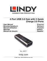 Lindy 4 Port USB 3.0 Hub Benutzerhandbuch