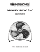 Sonnenkönig Bodenventilator, Windmaschine 14" Ventilator Bedienungsanleitung