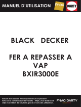 BLACK DECKER BXIR3000E Steam Iron 3000 Ceramic Black Benutzerhandbuch
