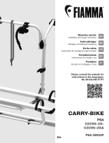 Fiamma PSA-02096-28 CARRY-BIKE Bicycles Carrier Benutzerhandbuch