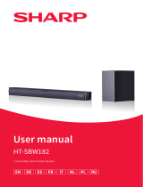Sharp HT-SBW182 2.1 Soundbar Home Theatre System Benutzerhandbuch