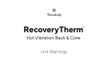 Therabody RecoveryTherm Hot Vibration Back and Core Benutzerhandbuch