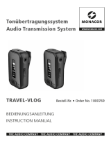 Monacor TRAVEL-VLOG Audio Transmission System Benutzerhandbuch